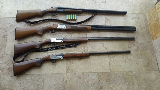 سه قبضه اسلحه غیر مجاز و یک قبضه اسلحه مجاز از متخلفین شکار در سیاهکل کشف شد