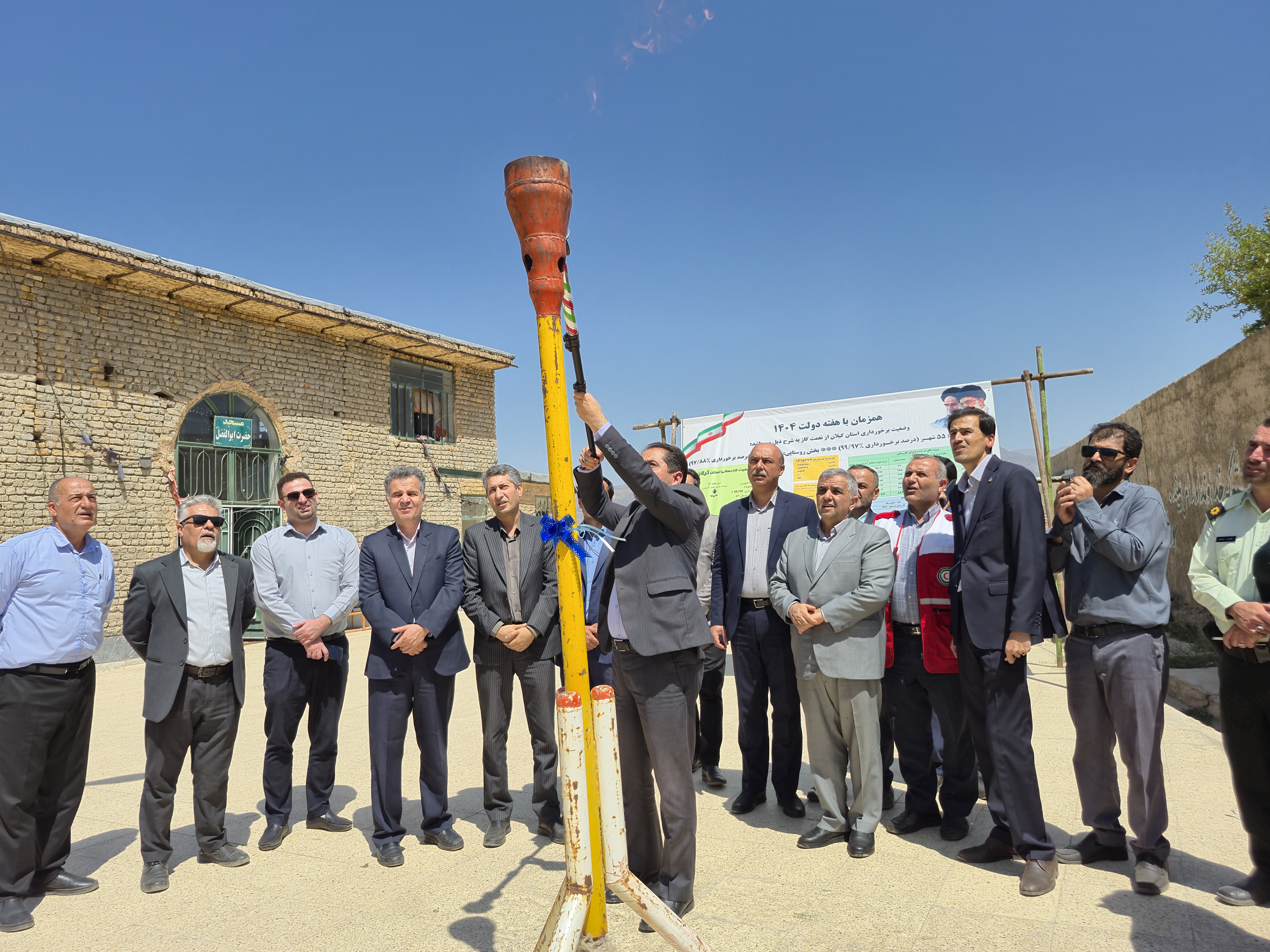 فروغ شعله های گاز در دو روستای کوهستانی گورد و زکابر شهرستان رودبار