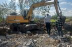 بخش‌هایی از بستر و حرایم مجاری آبی در شهرستانهای لاهیجان و سیاهکل رفع تصرف شدند
